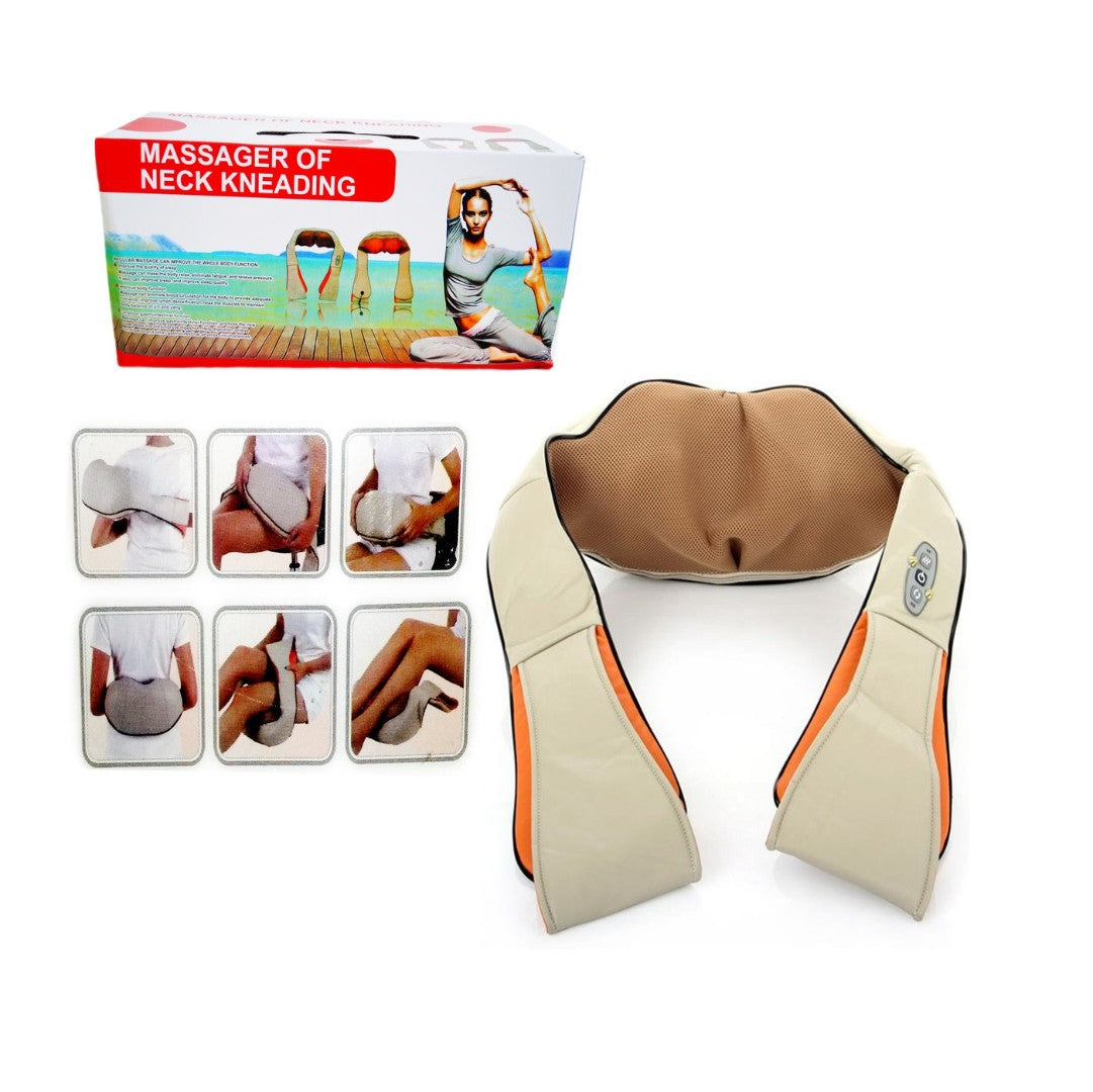 Thermal neck and shoulder massager