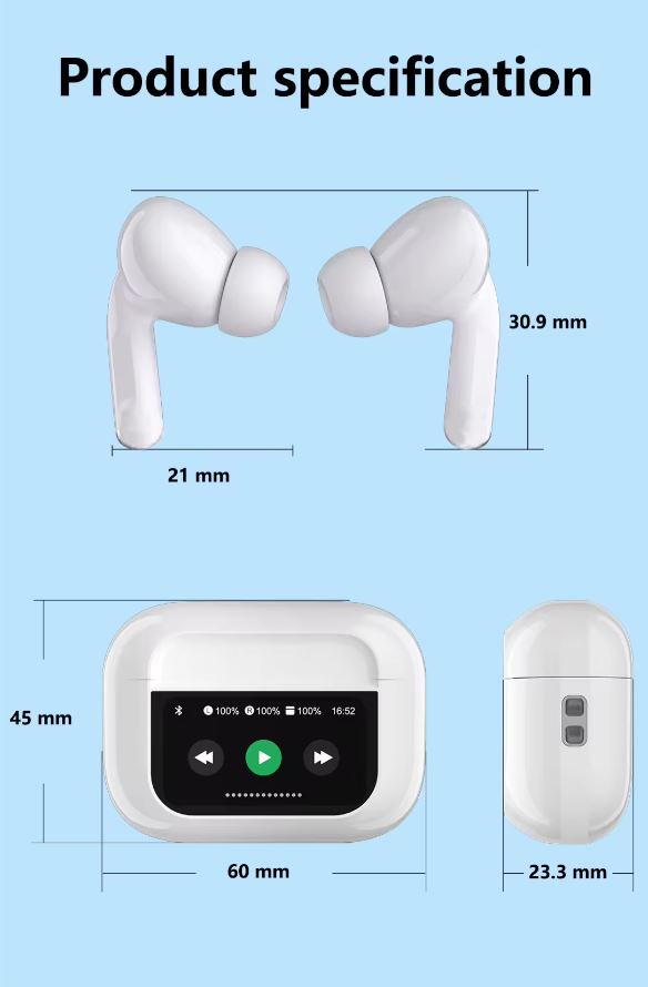 LED Display Earbuds - SANDSTORM